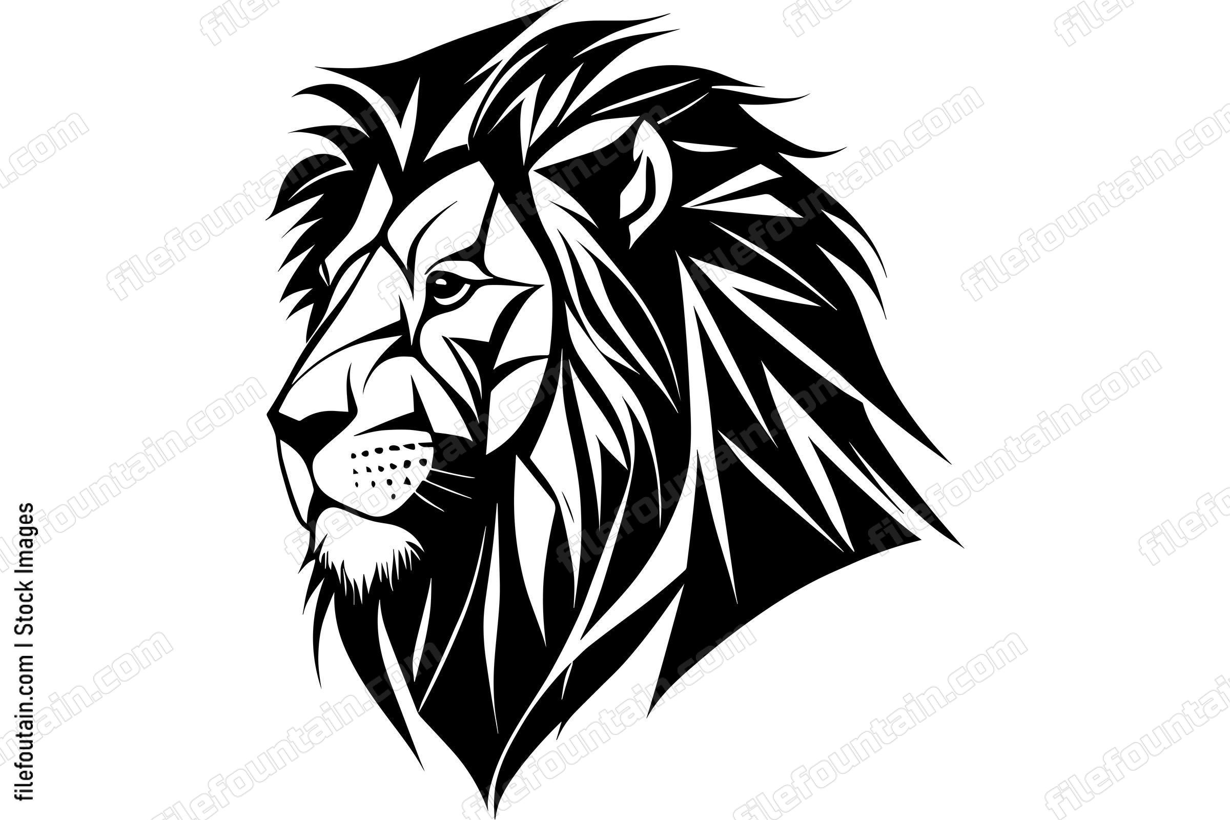 Abstract Lion Mascot