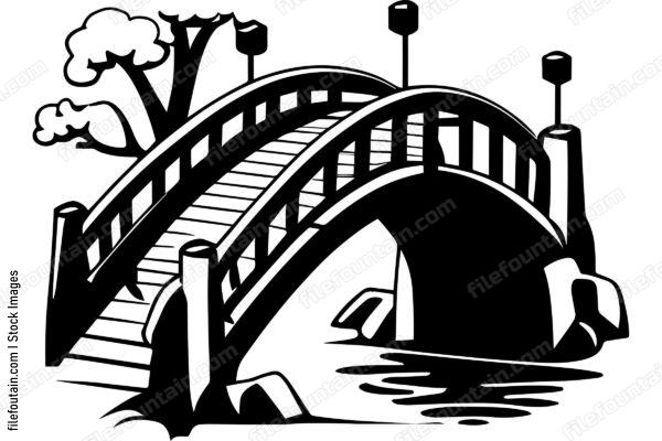 Bridge Logo Monochrome Design Style