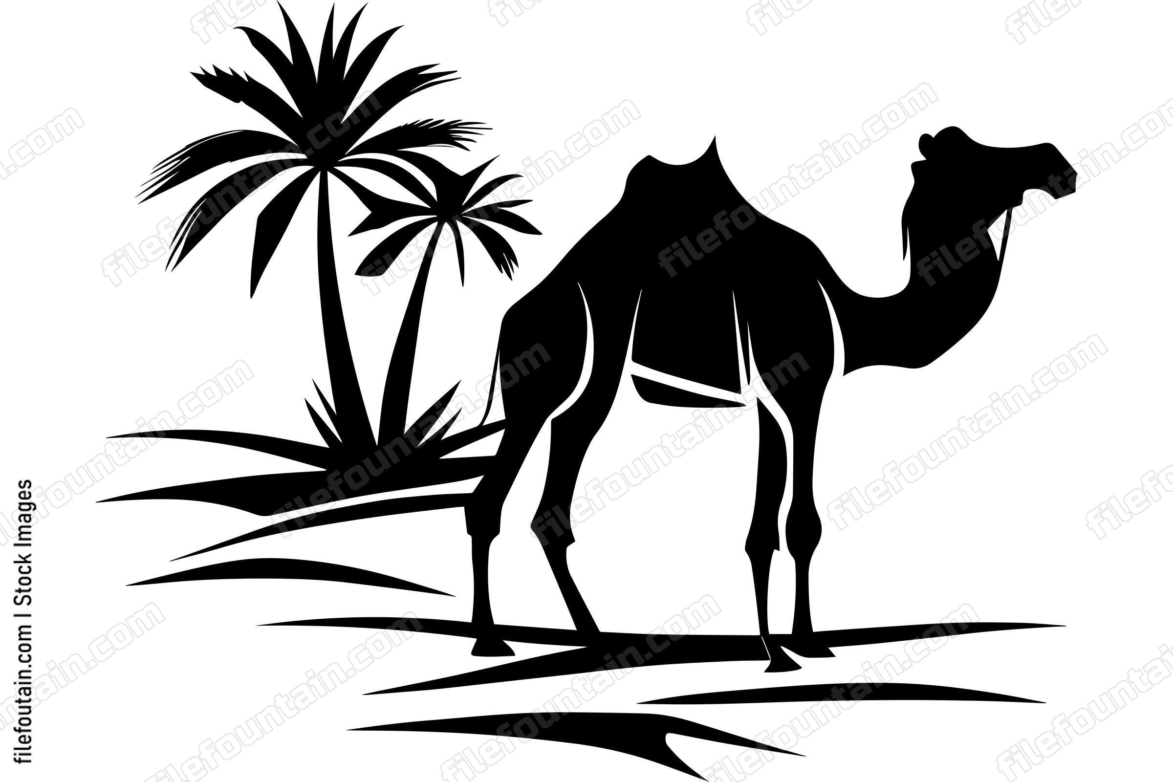 Came in Desert Near Palm Tree Logo