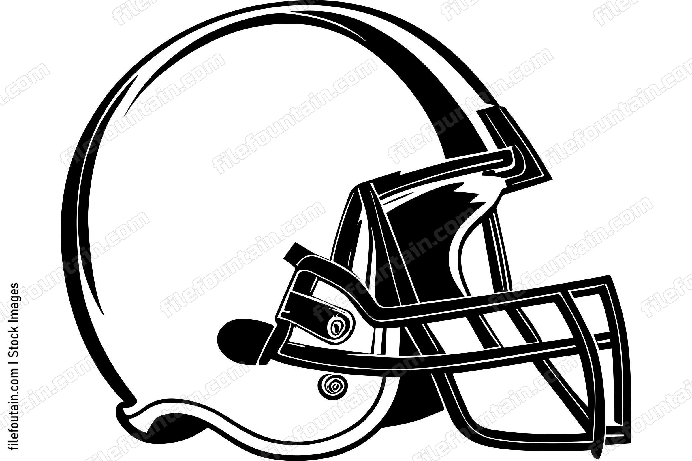 Football Helmet Monochrome Sports Logo