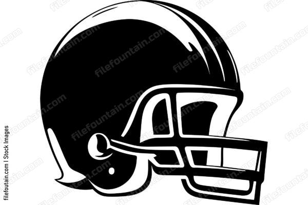 Football Helmet Monochrome Sports Logo