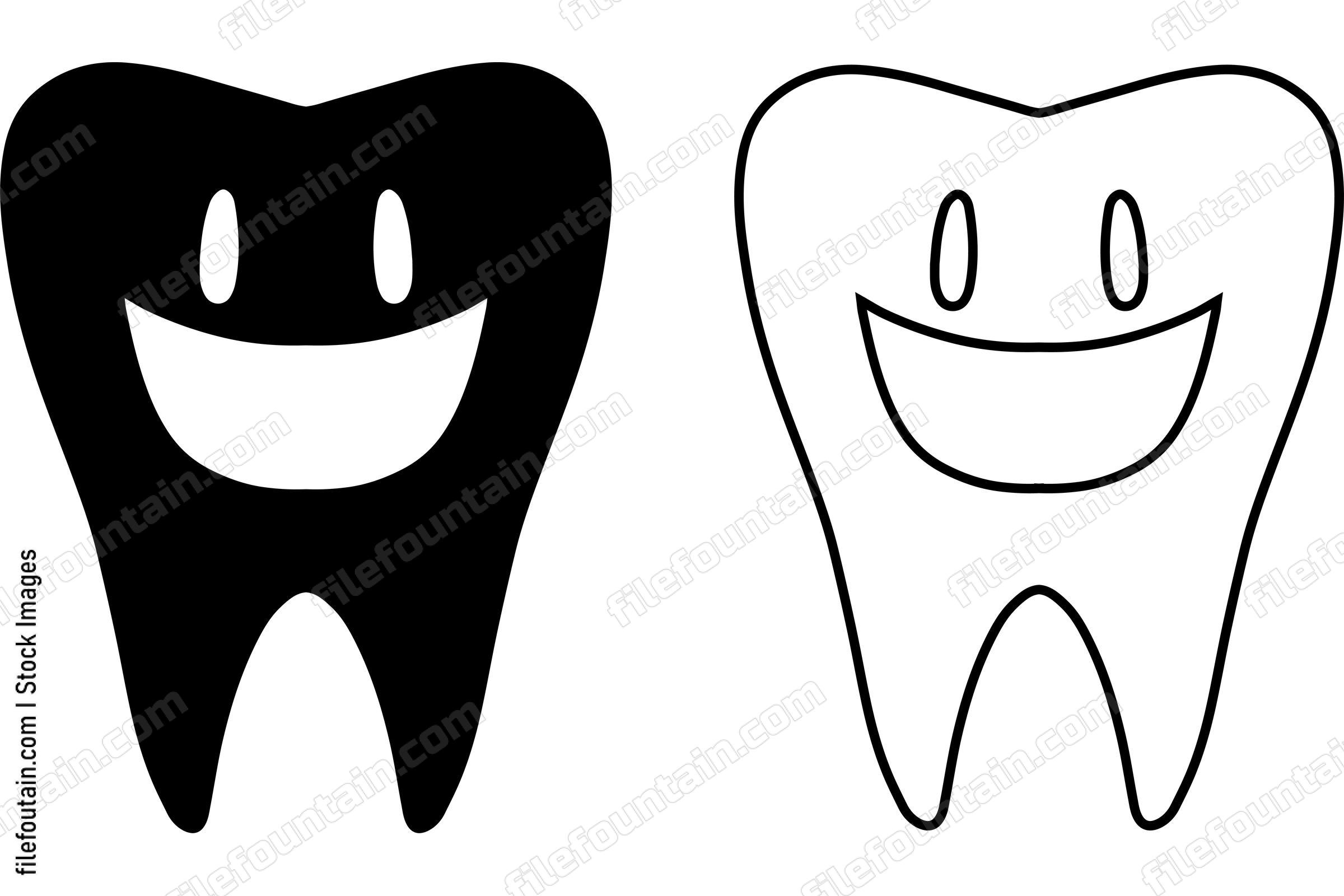 Smiling Tooth Mascot