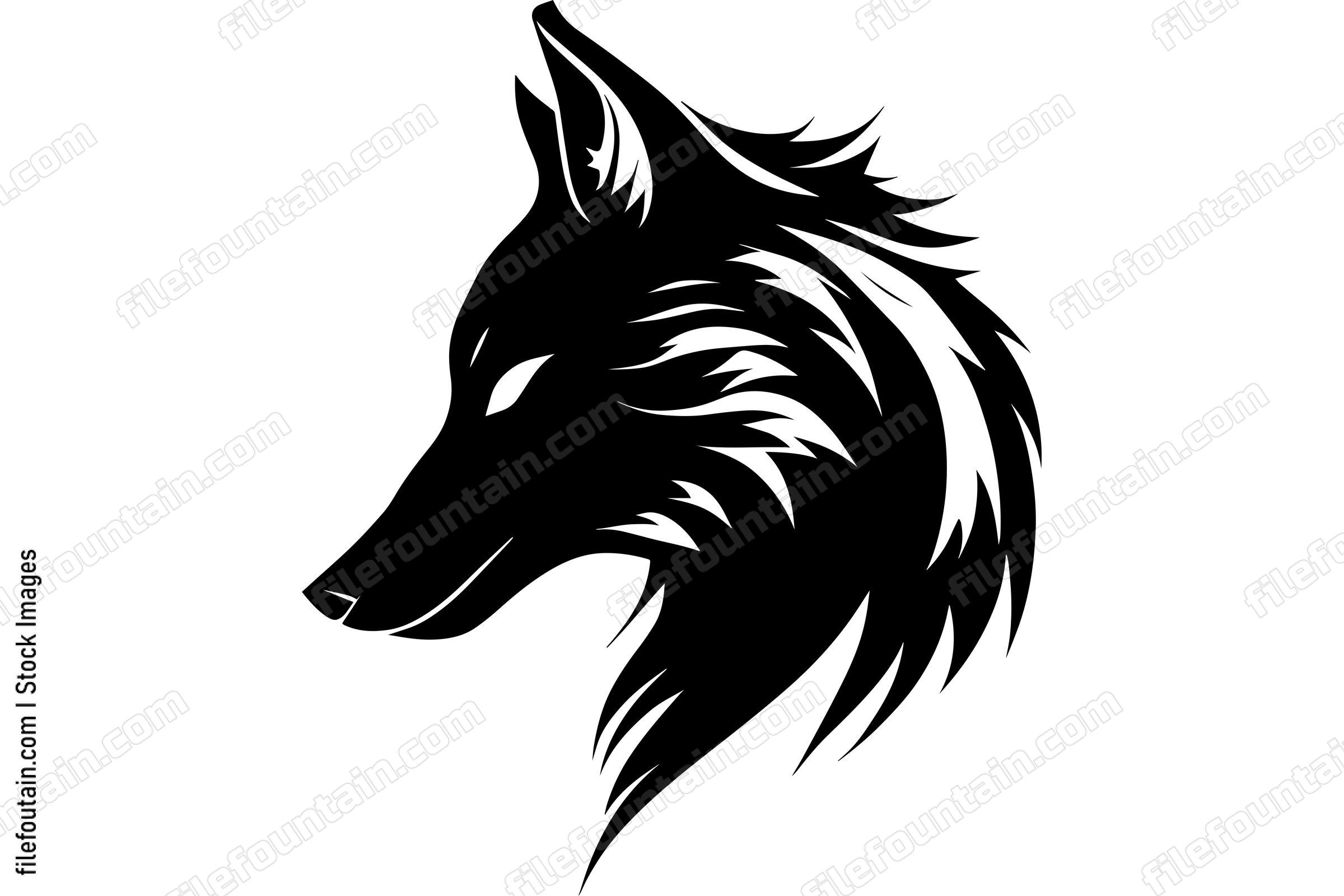 Wolf Monochrome Design