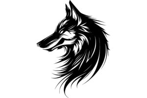 Wolf Monochrome Design