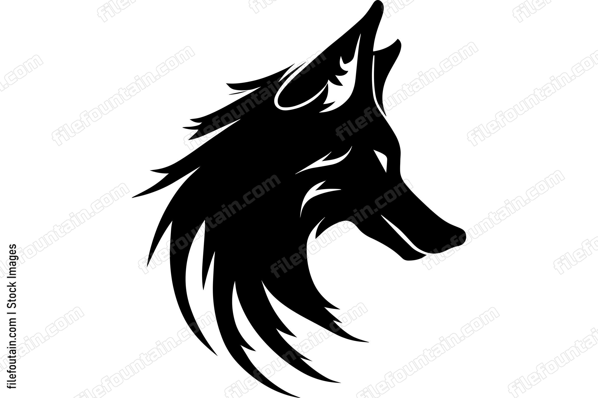 Wolf Monochrome Design