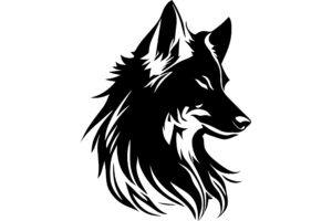 Wolf Monochrome Design