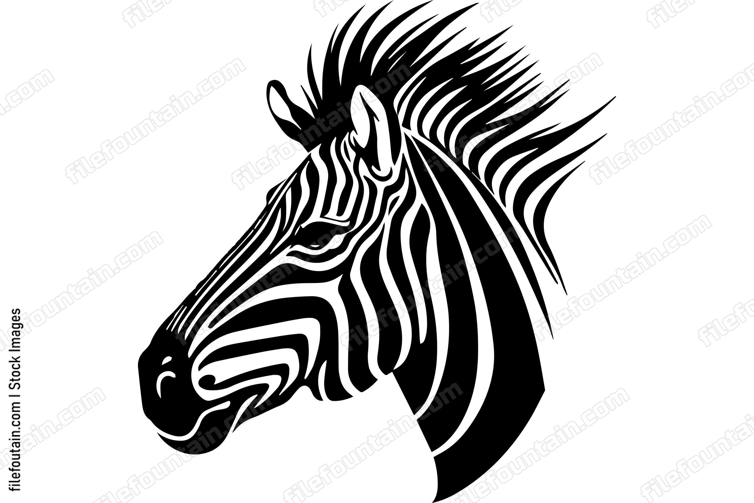 Zebra Mascot Logo