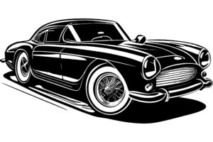 Vintage Luxury Sports Car Logo