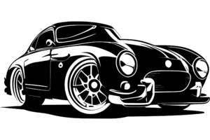 Vintage Luxury Sports Car Logo