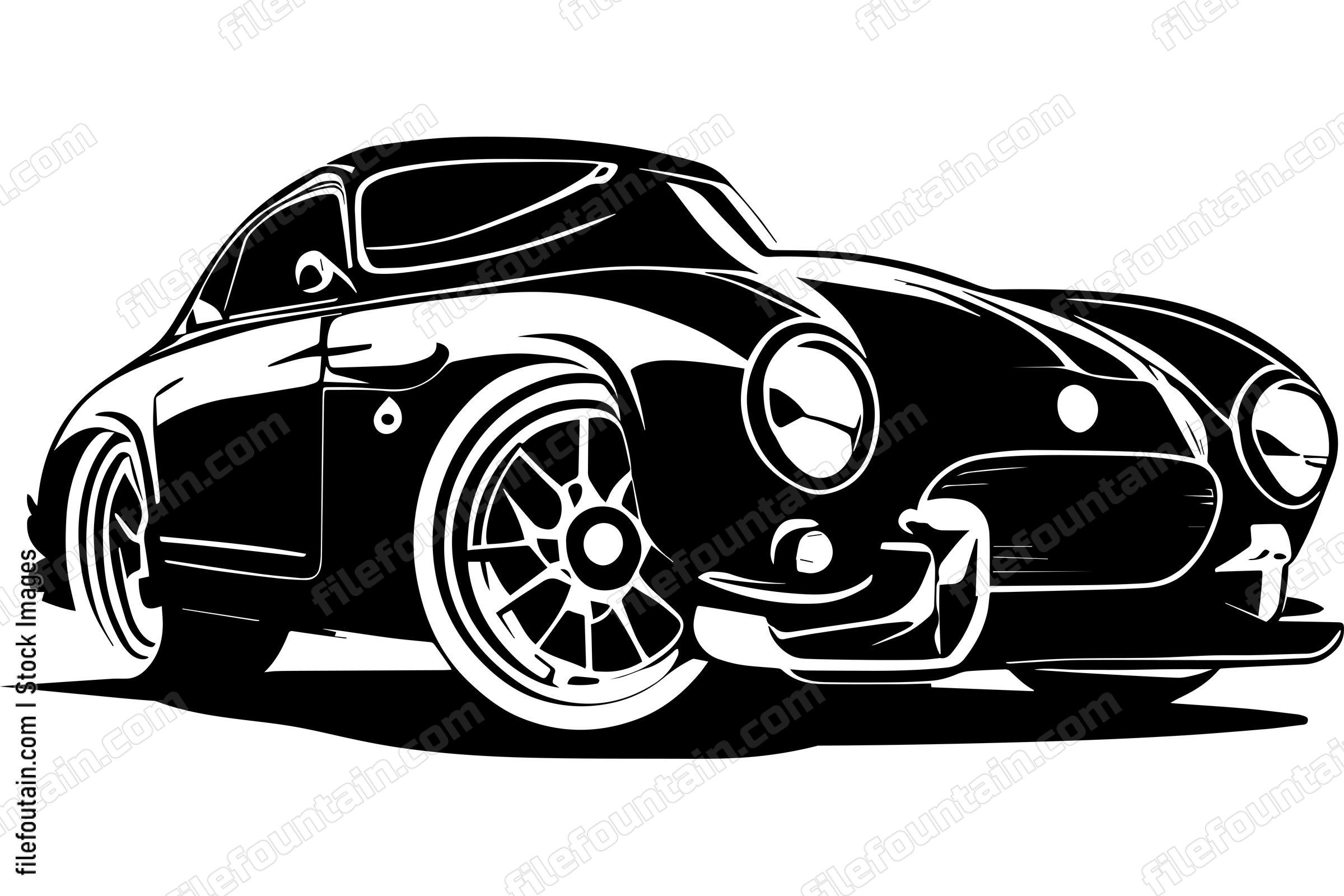 Vintage Luxury Sports Car Logo