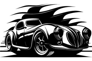 Vintage Racing Car Logo