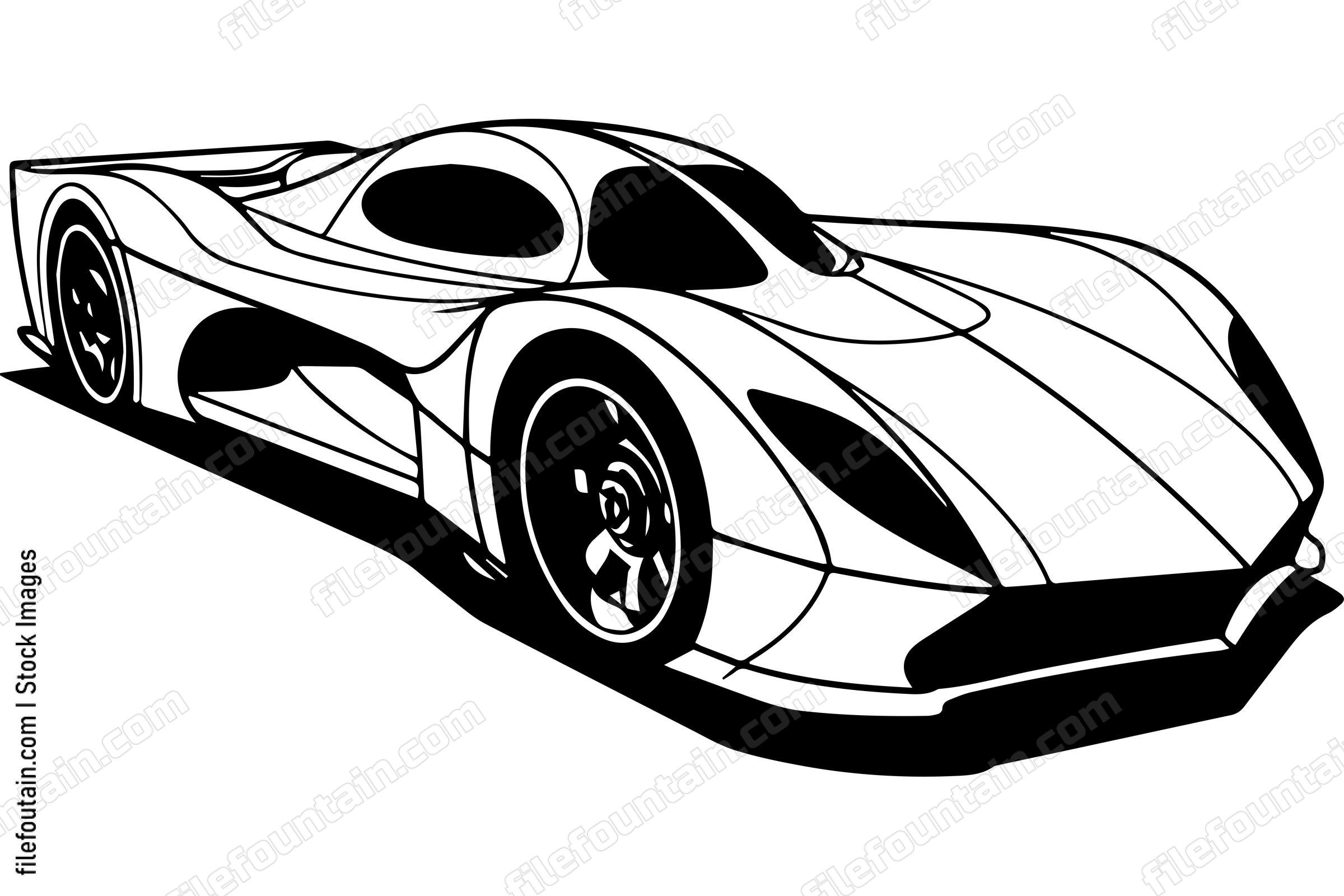 Futuristic Super Sports Car Concept
