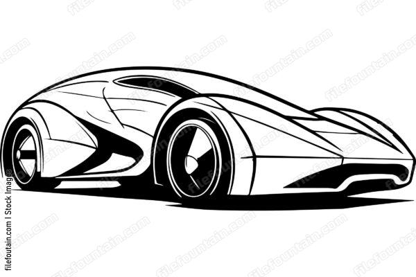 Futuristic Super Sports Car Concept