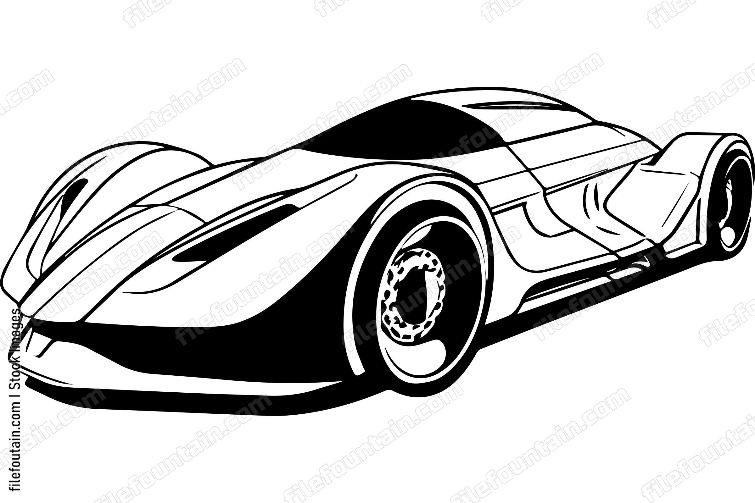 Futuristic Super Sports Car Concept