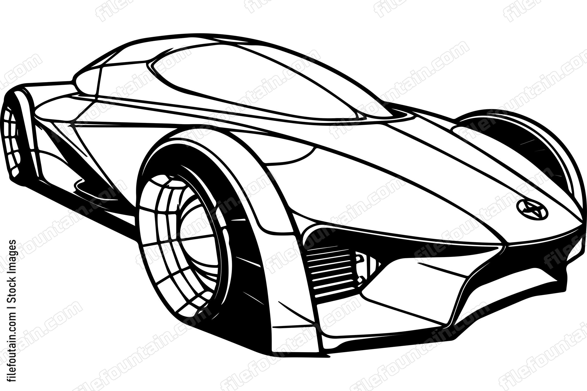 Futuristic Super Sports Car Concept