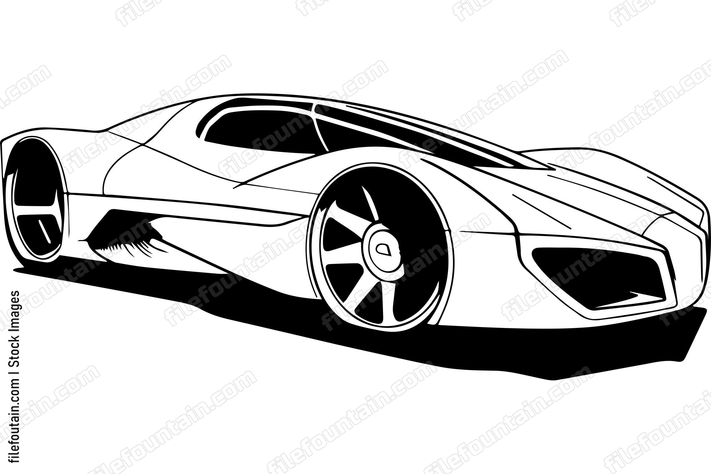 Futuristic Super Sports Car Concept