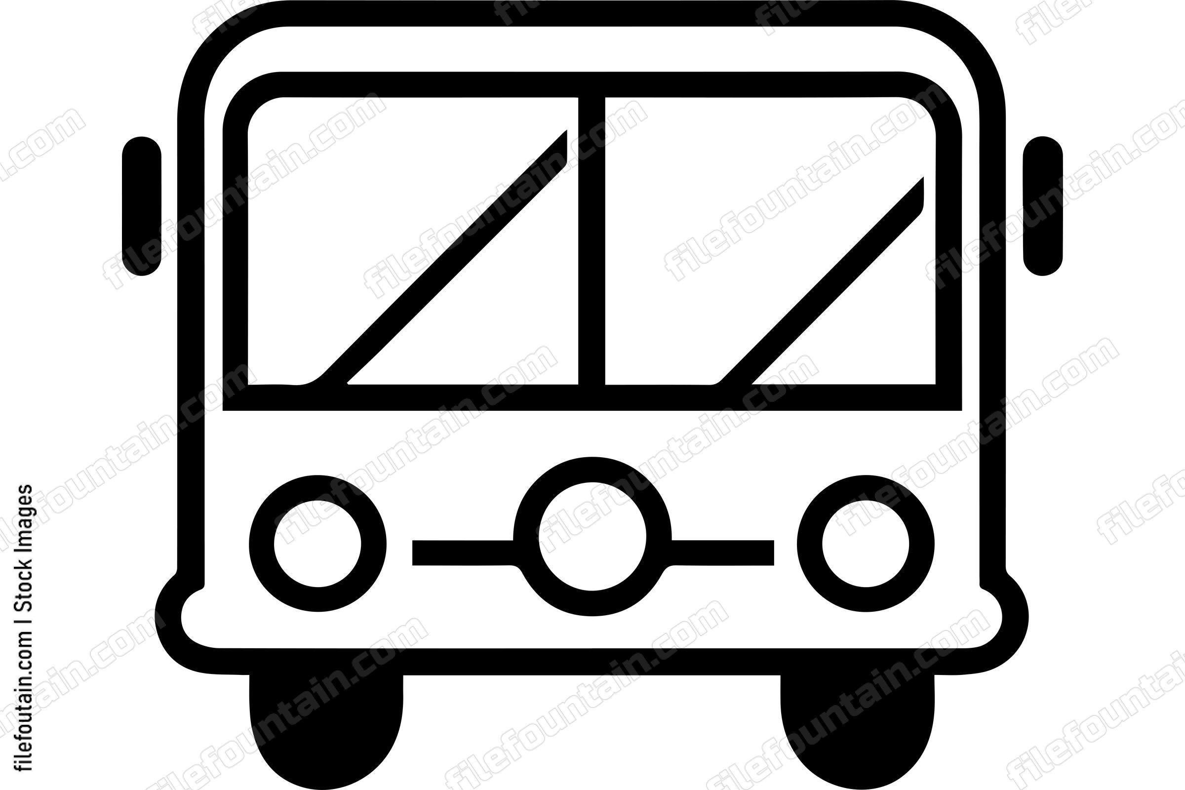 Minimalist Bus Icon