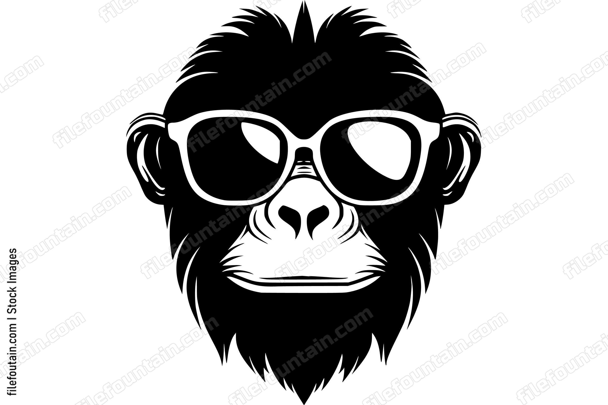 Monkey With Glasses