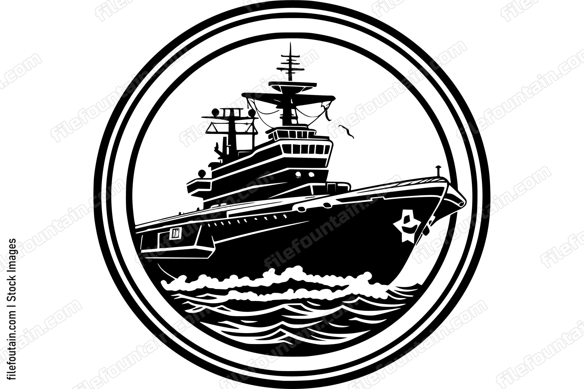 Aircraft Carrier On A Mission
