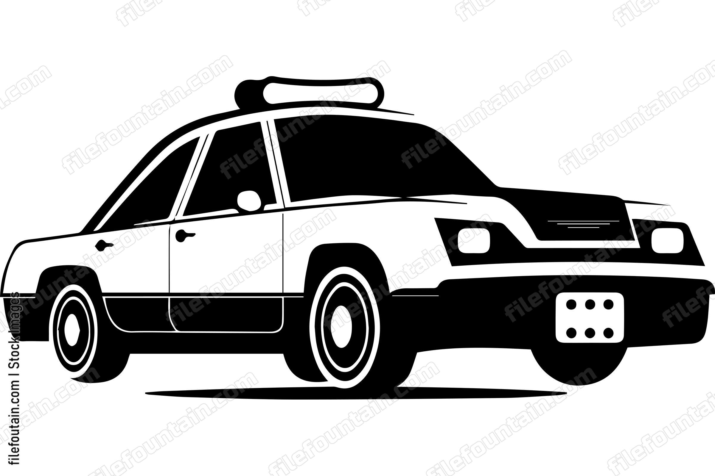 Retro Police Car