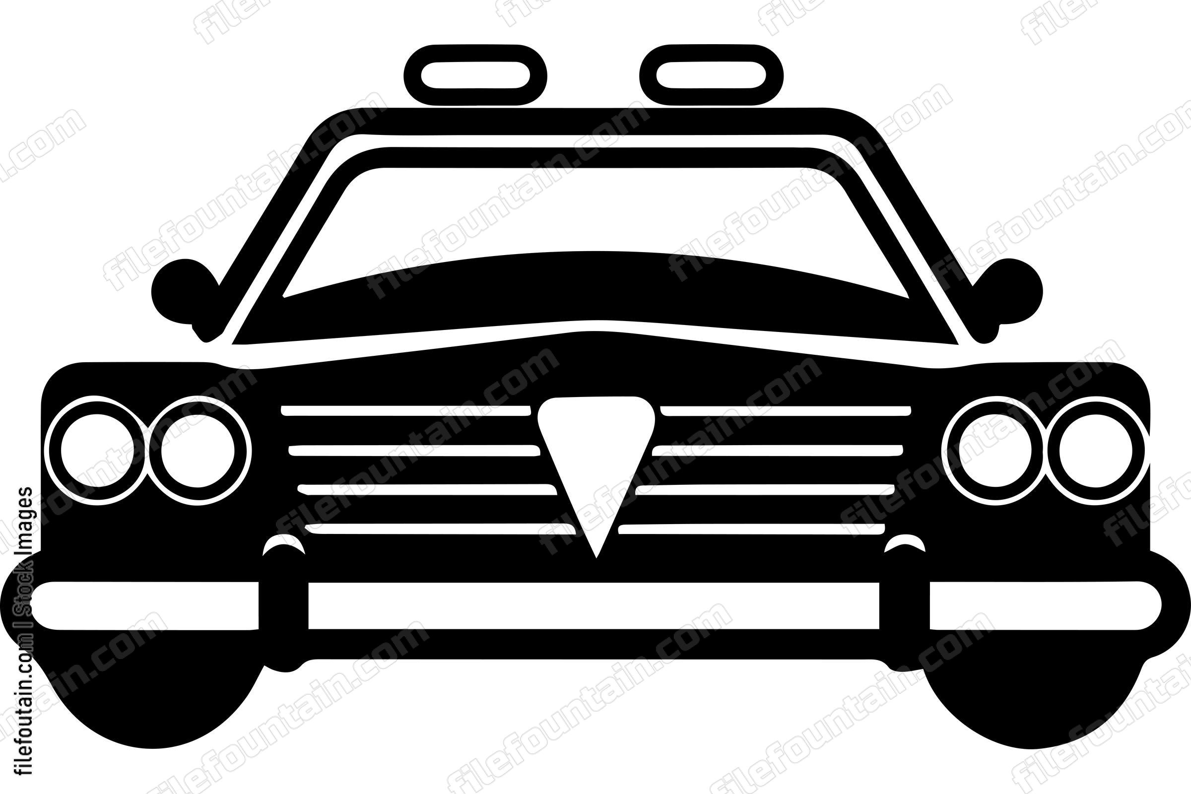 Retro Police Car