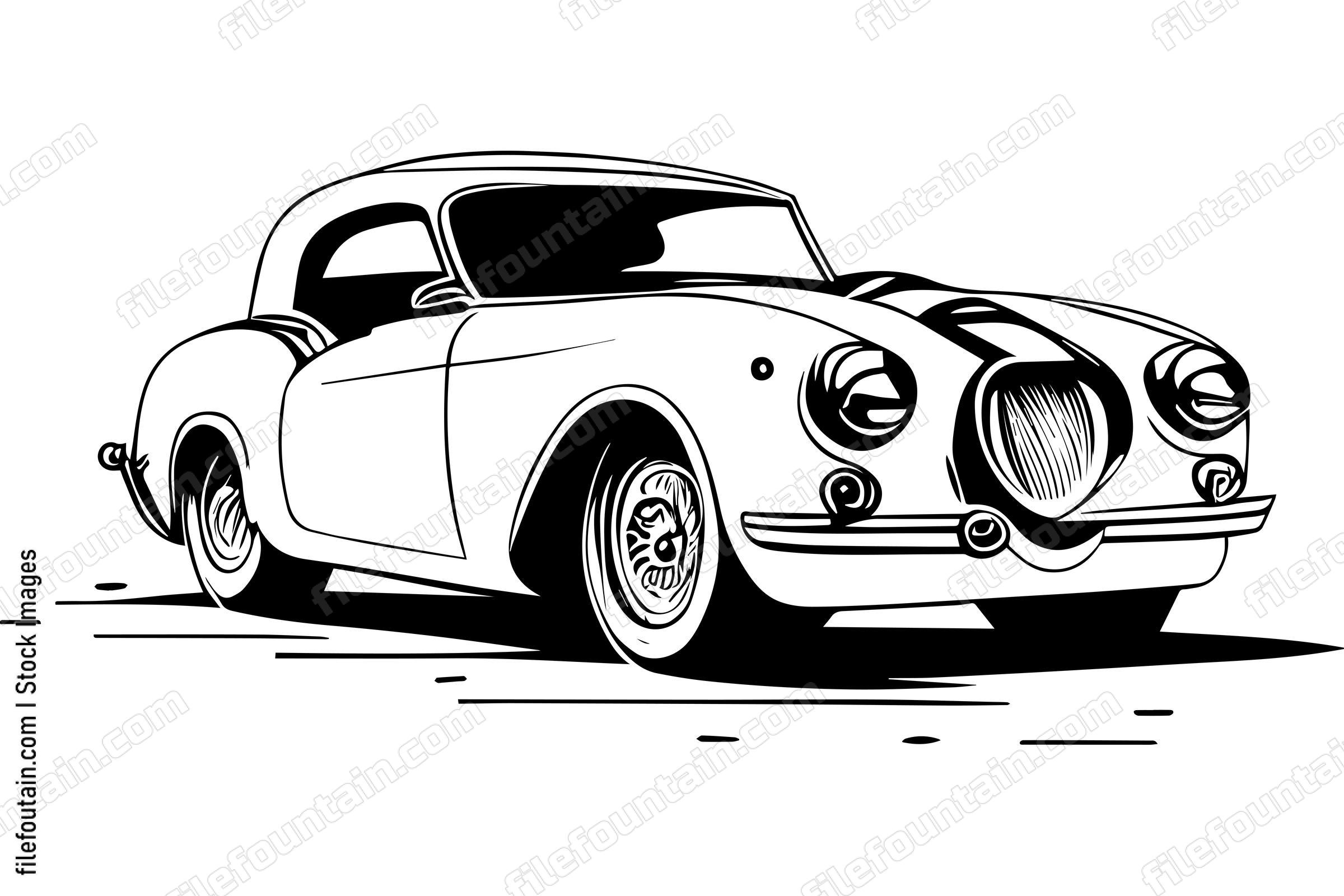 Retro Sports Car
