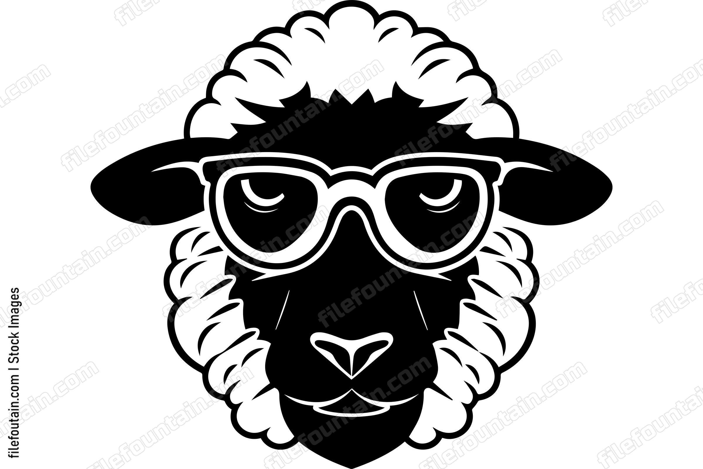 Sheep with sunglasses
