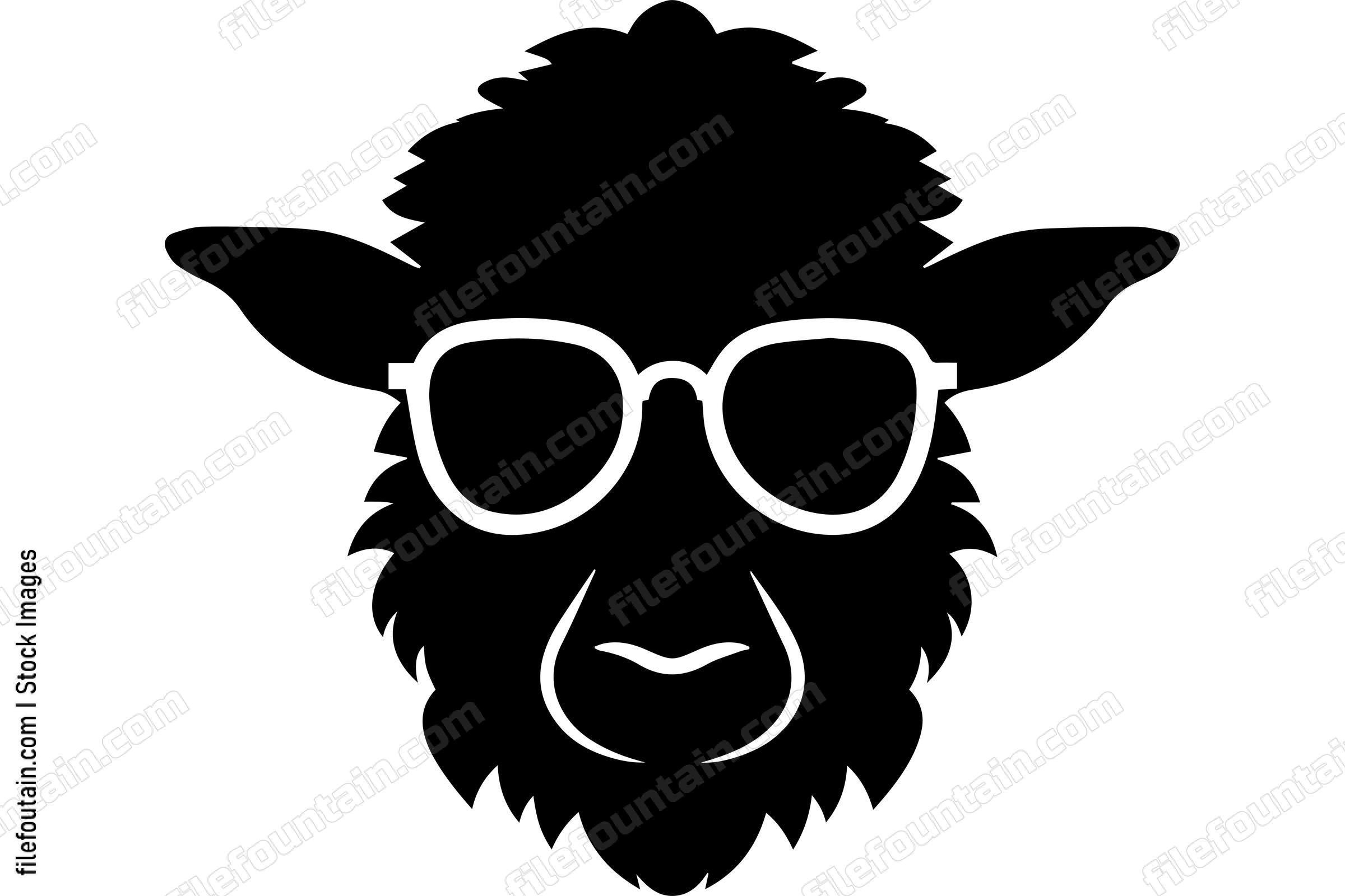 Sheep with sunglasses