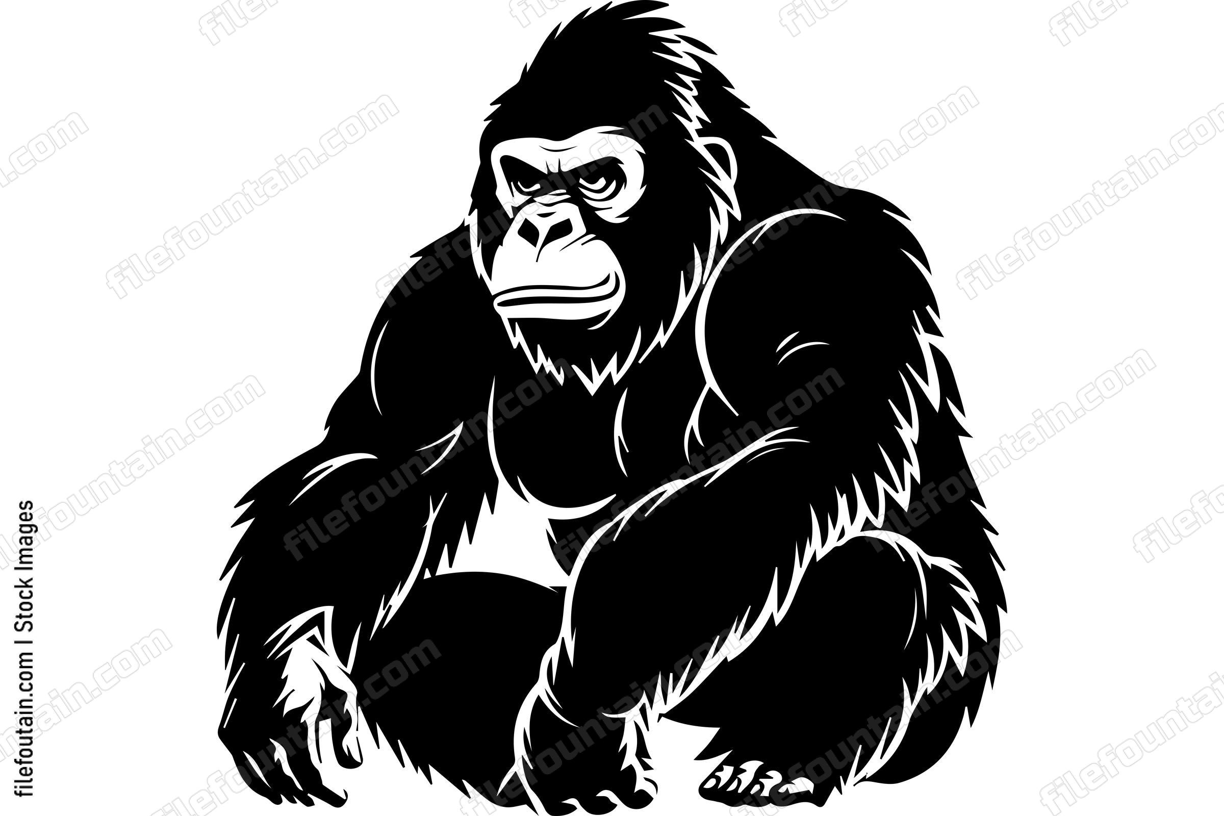 Sitting Gorilla