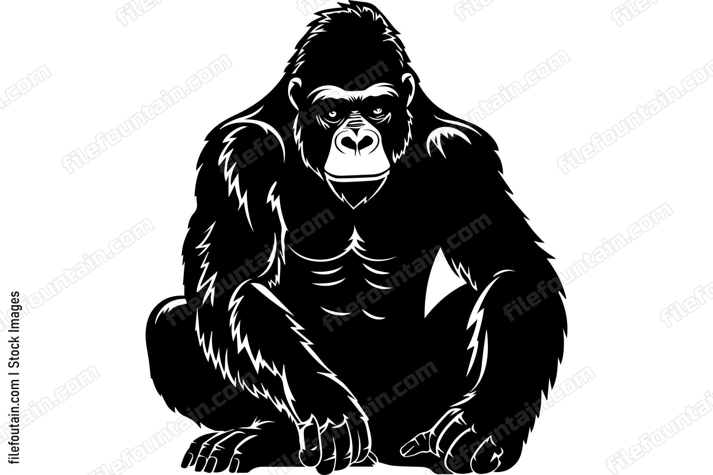Sitting Gorilla