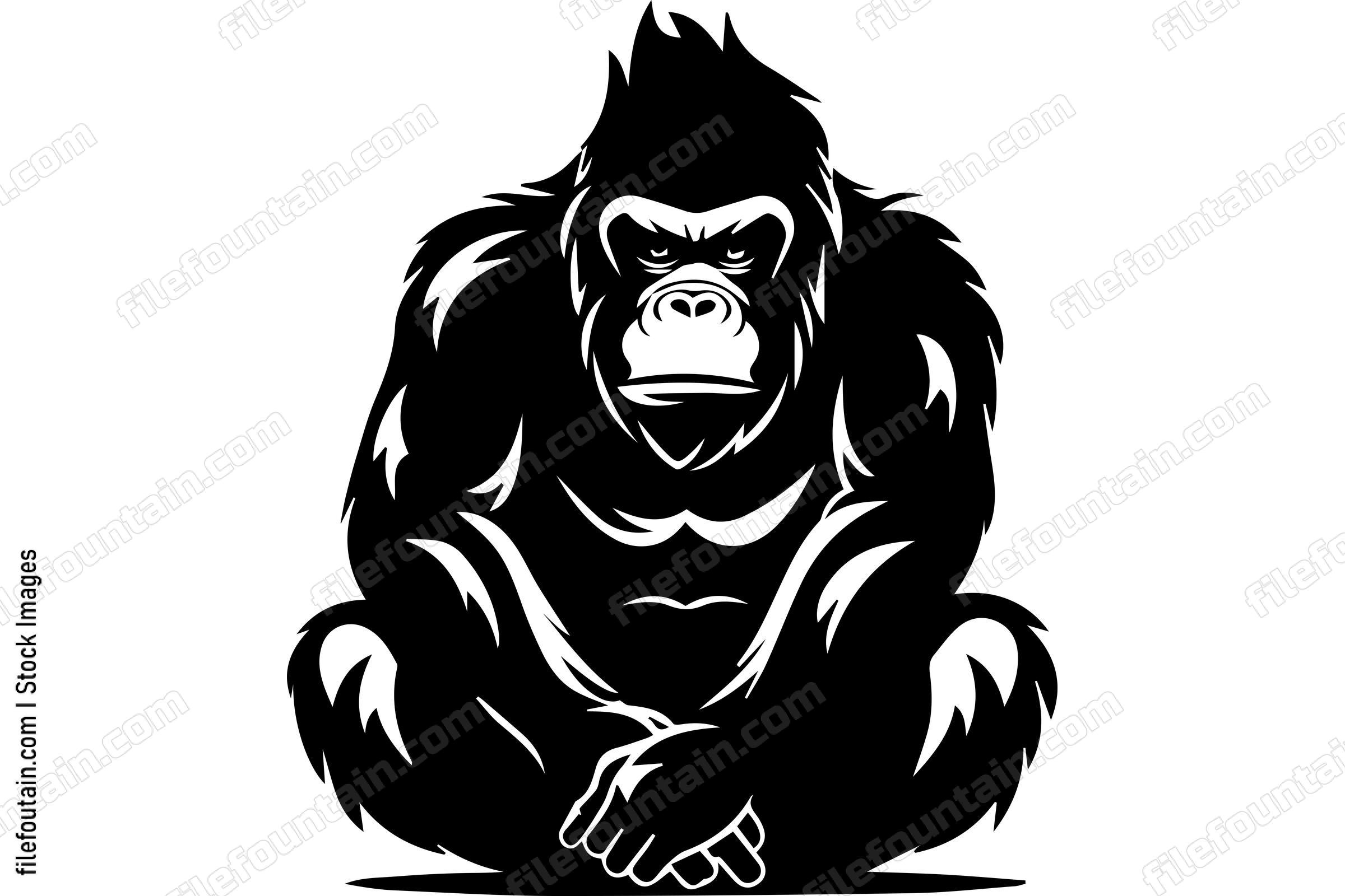 Sitting Gorilla