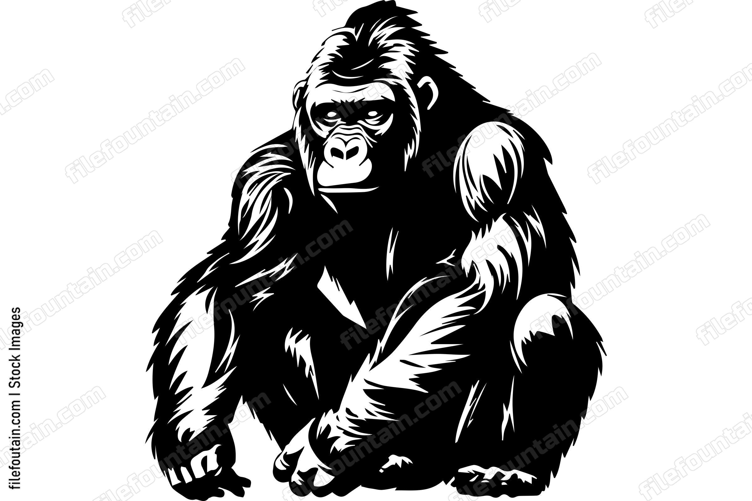 Sitting Gorilla