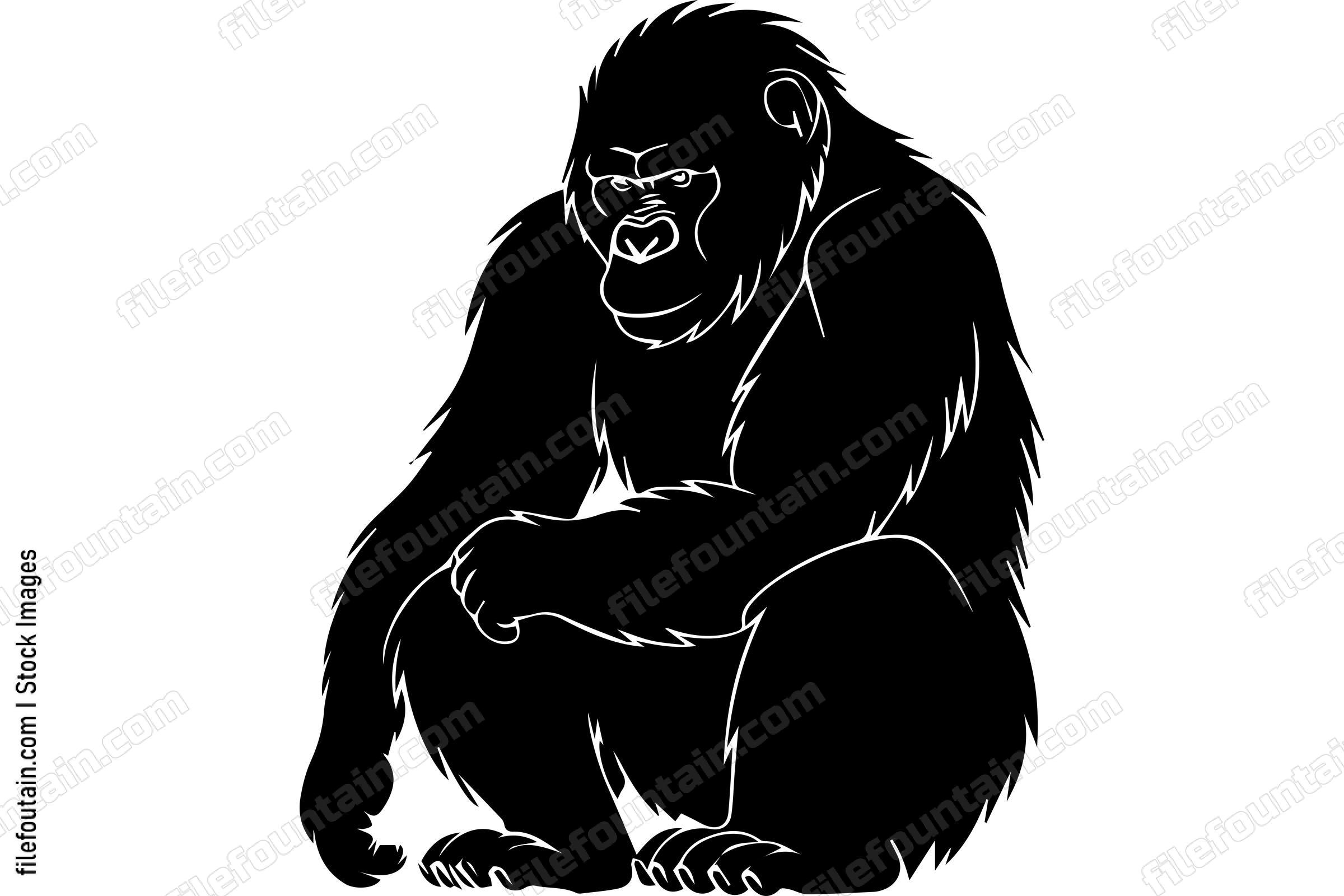 Sitting Gorilla