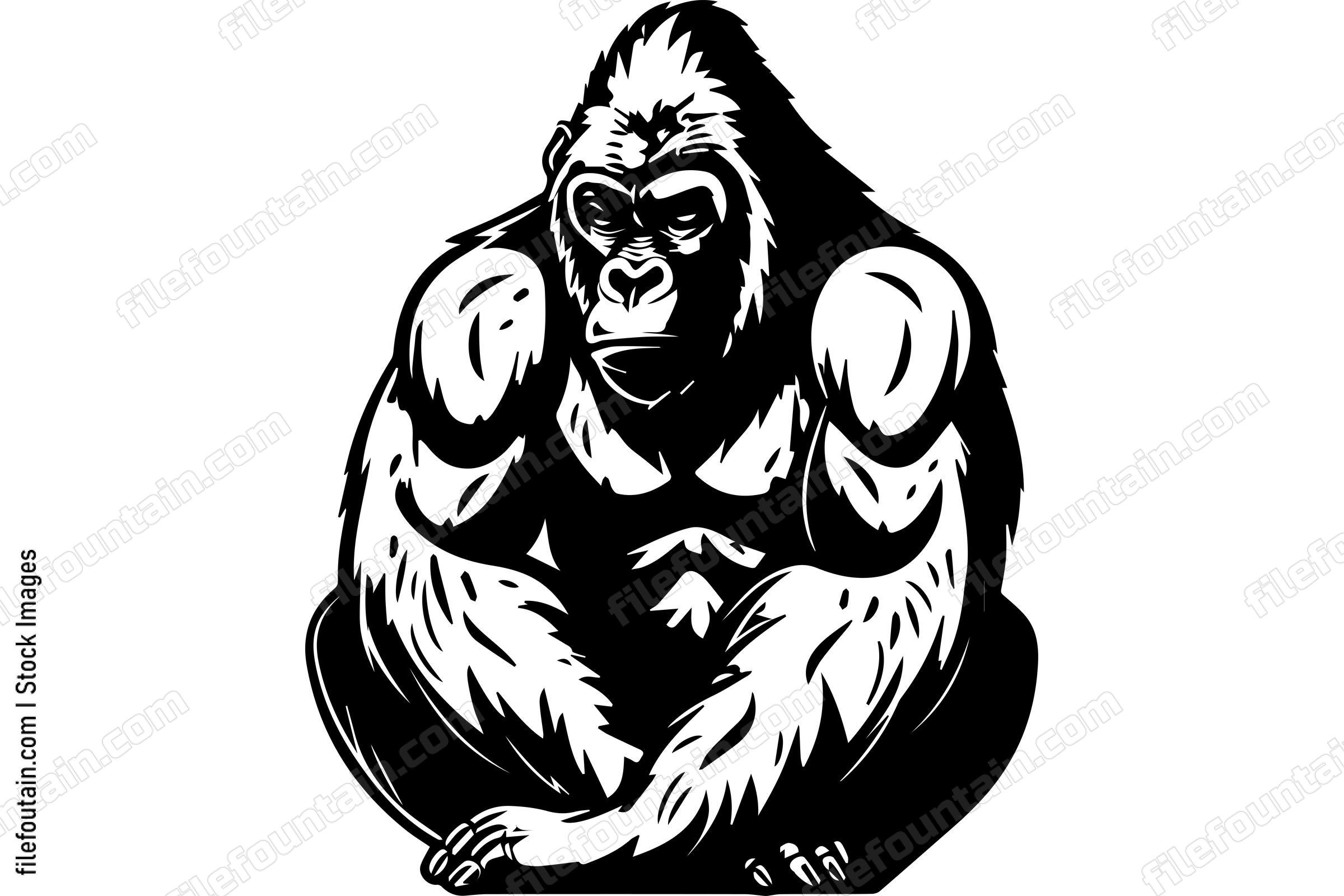 Sitting Gorilla