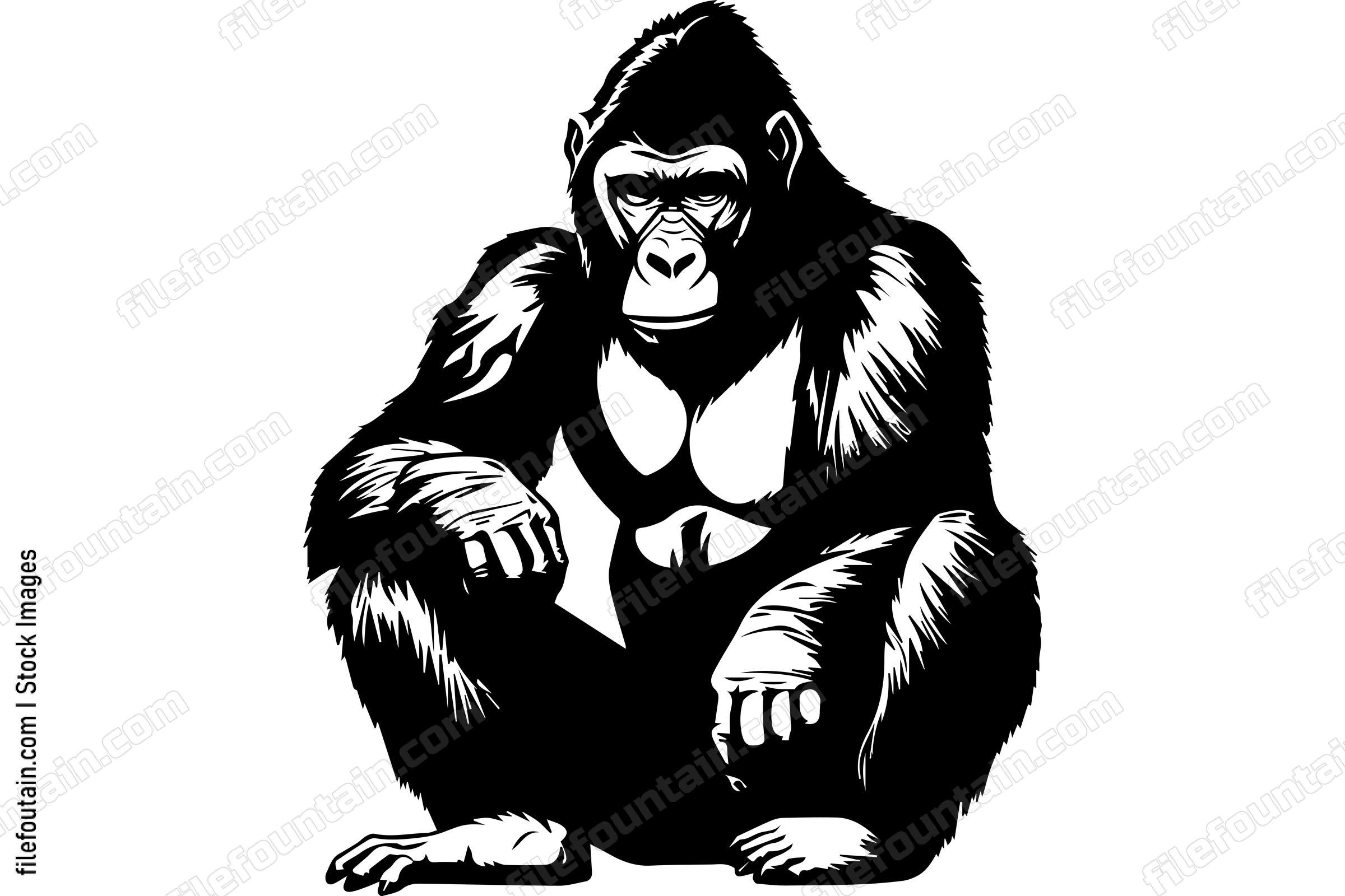Sitting Gorilla