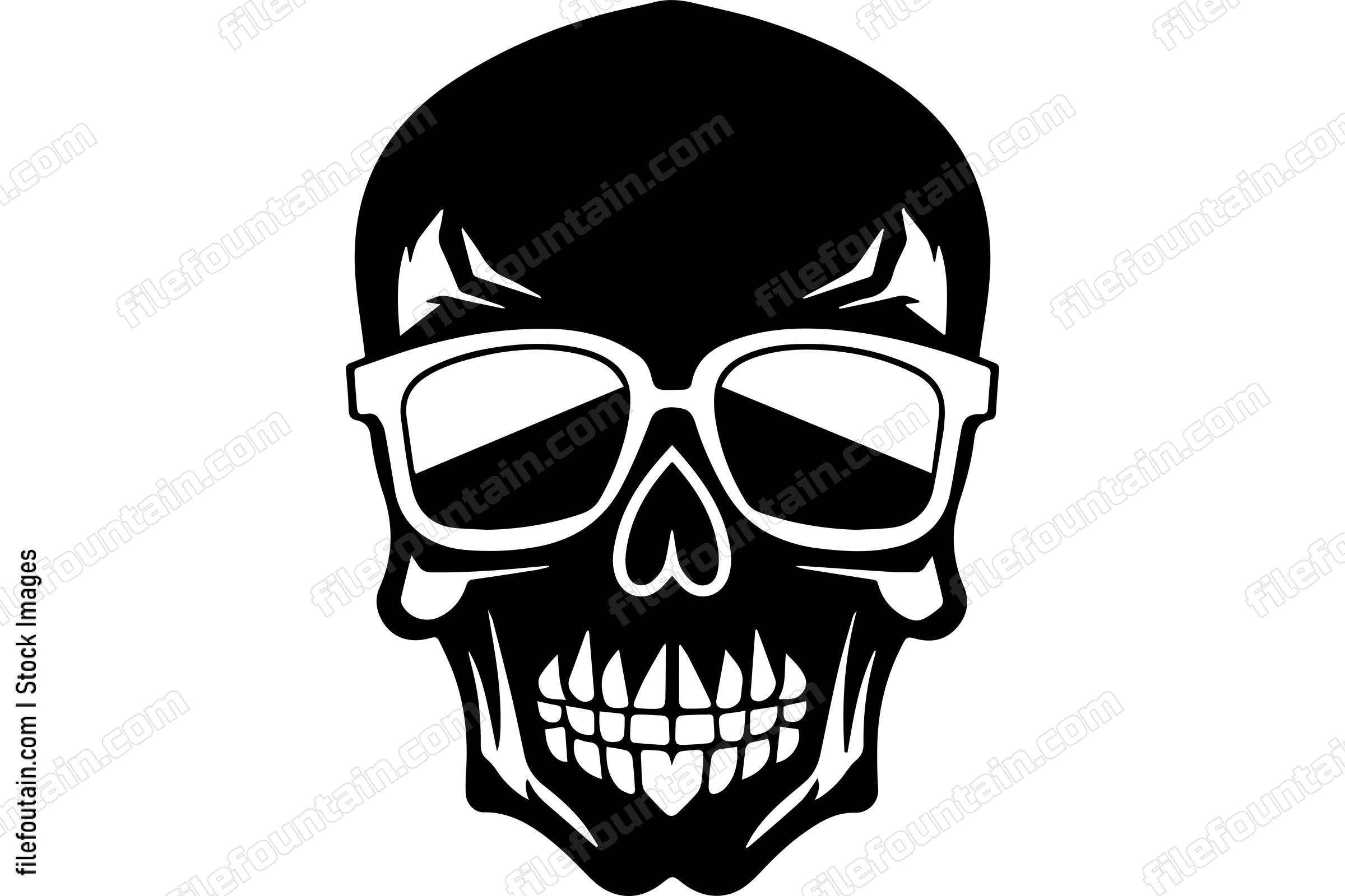 Skull Wearing Sunglasses