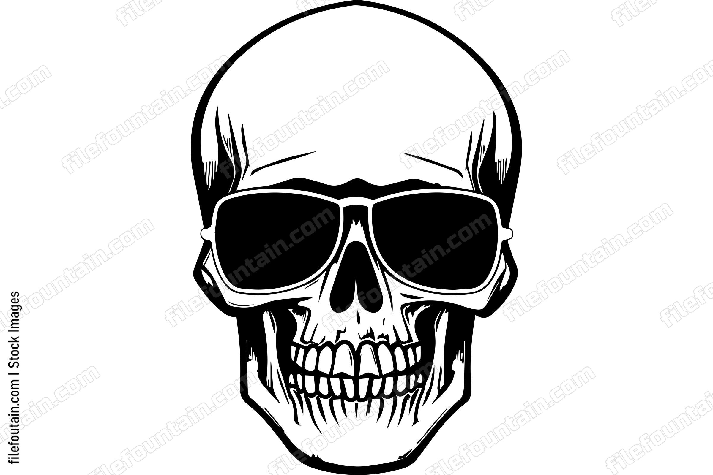 Skull Wearing Sunglasses