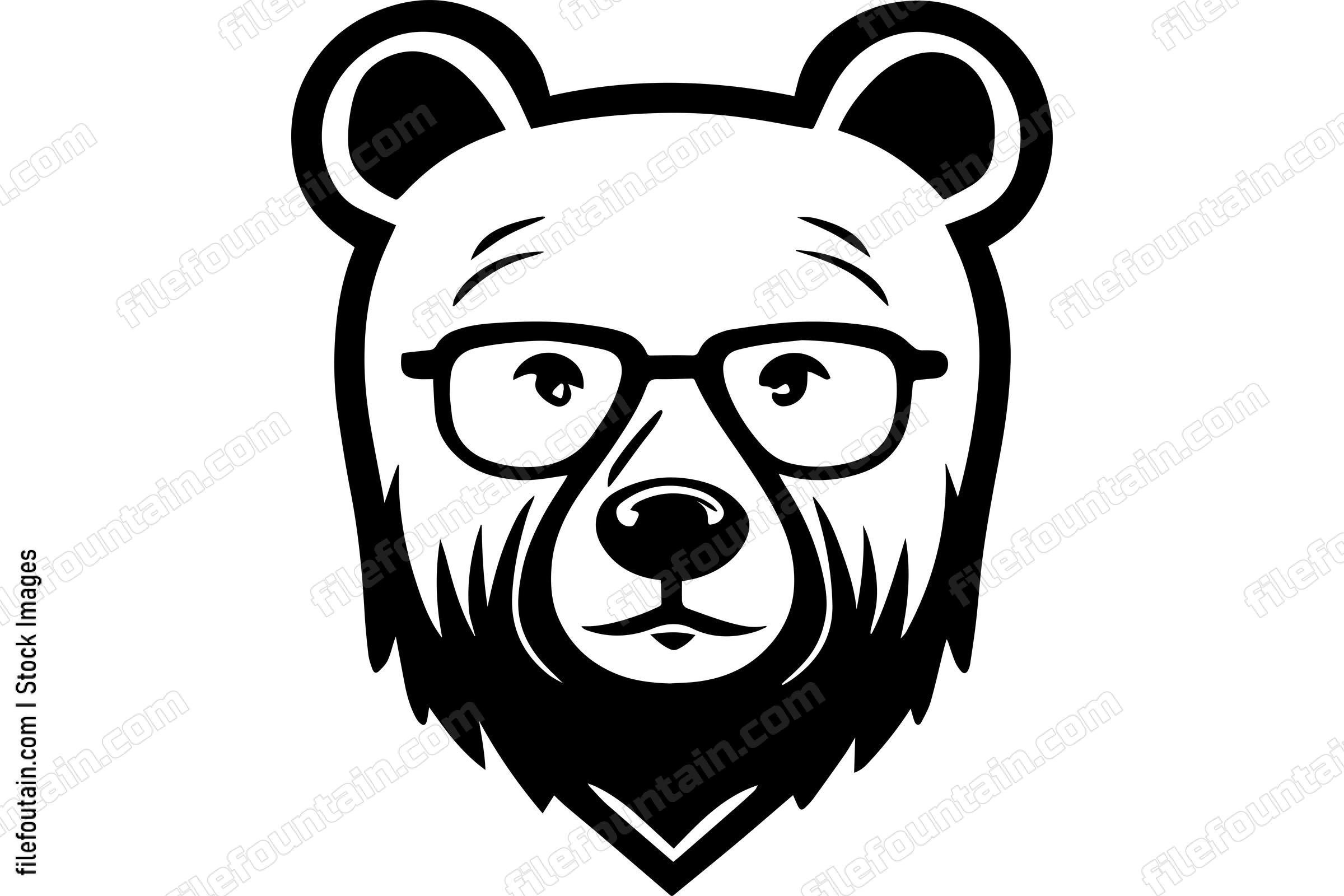 Smart Bear In Glasses