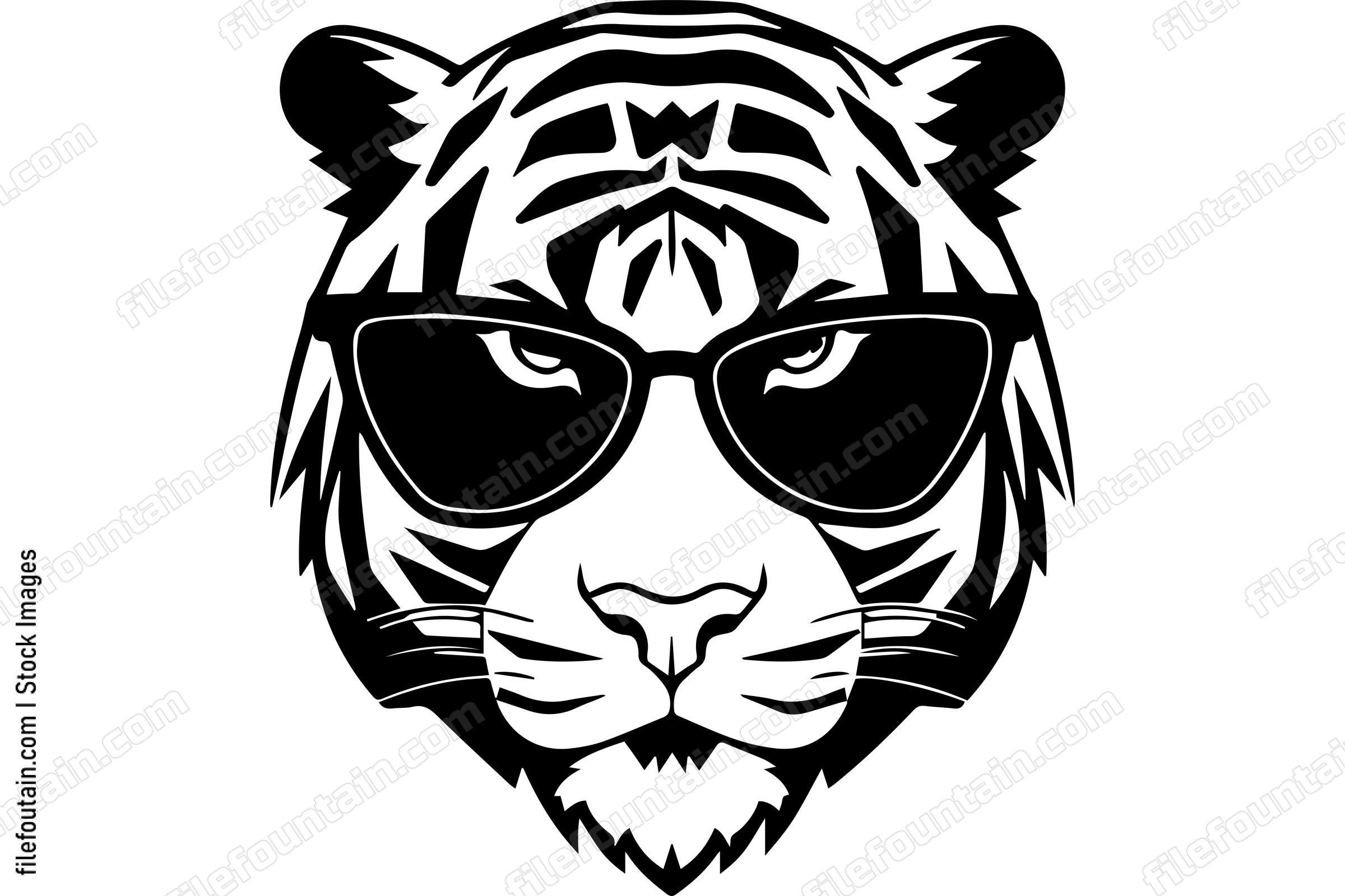 Tiger with sunglasses