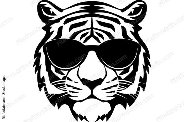 Tiger with sunglasses