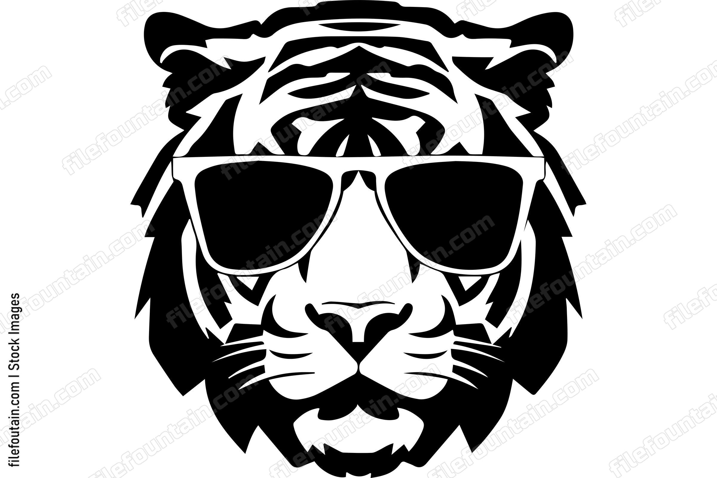Tiger with sunglasses