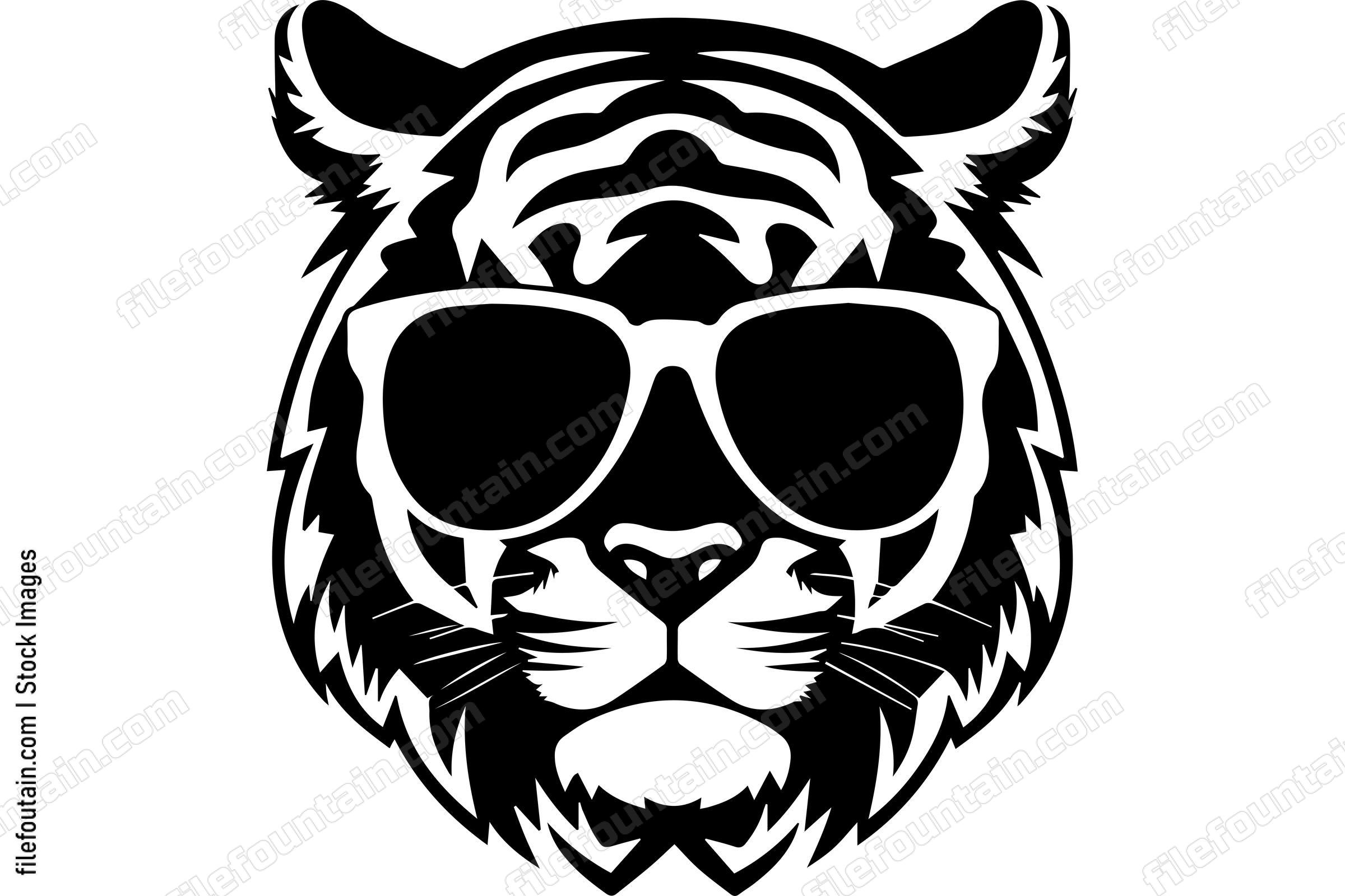 Tiger with sunglasses