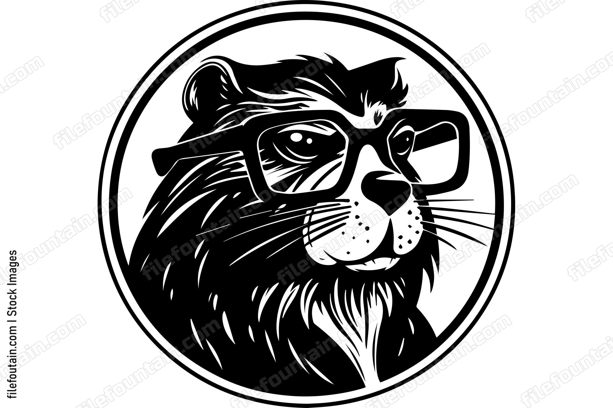 Beaver In Glasses