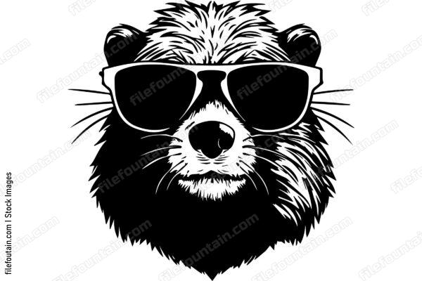 Beaver In Sunglasses
