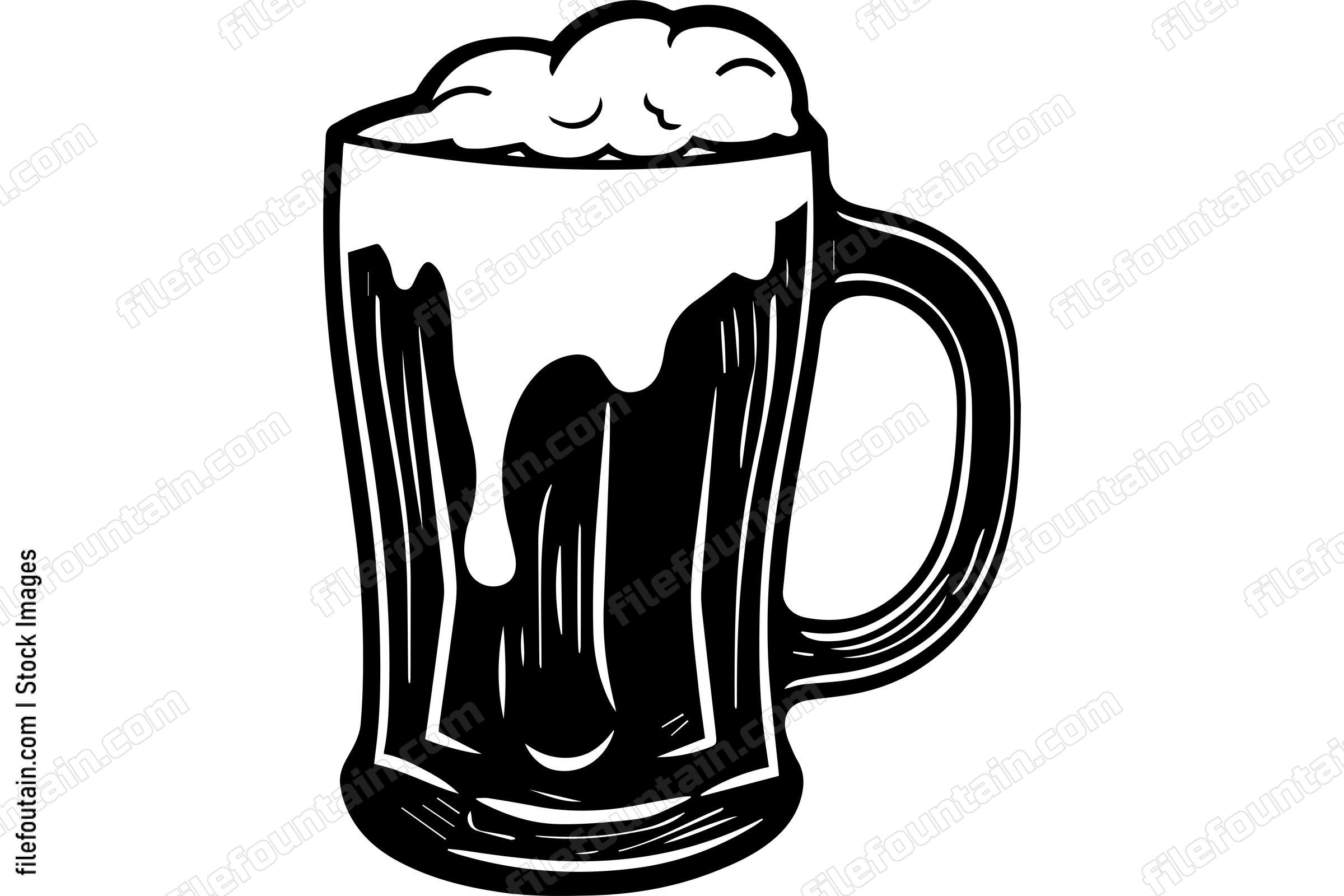 Beer Mug With Foam