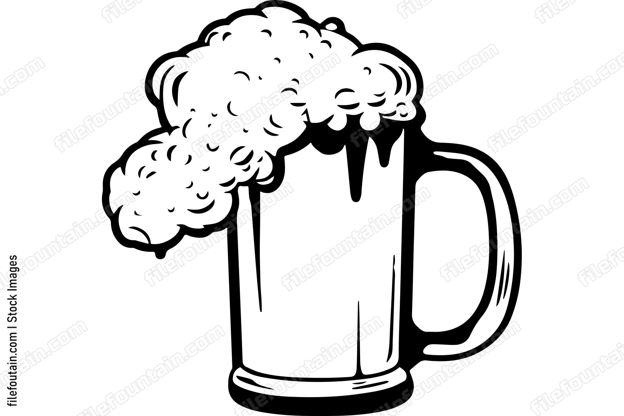 Beer Mug With Foam