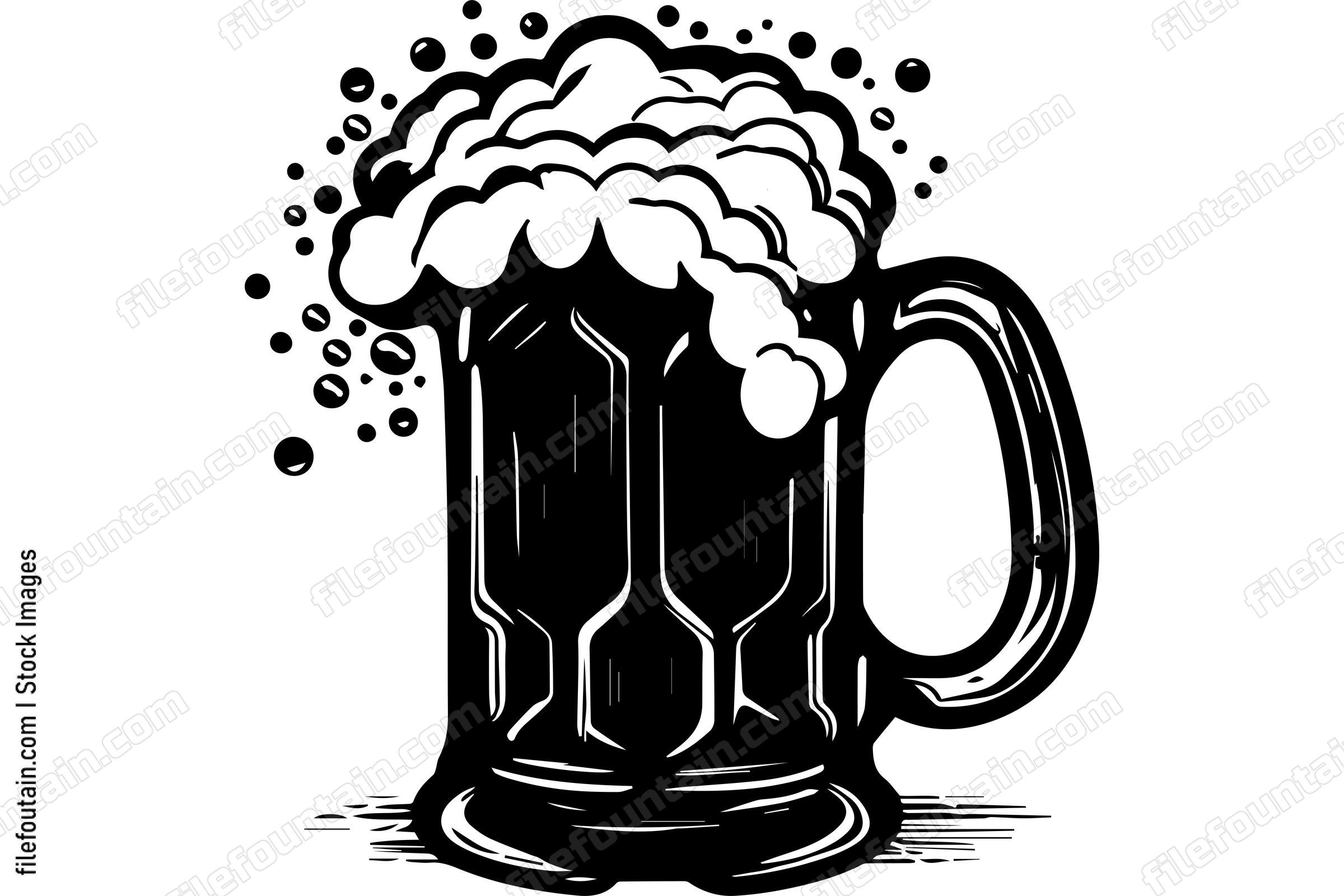 Beer Mug With Foam