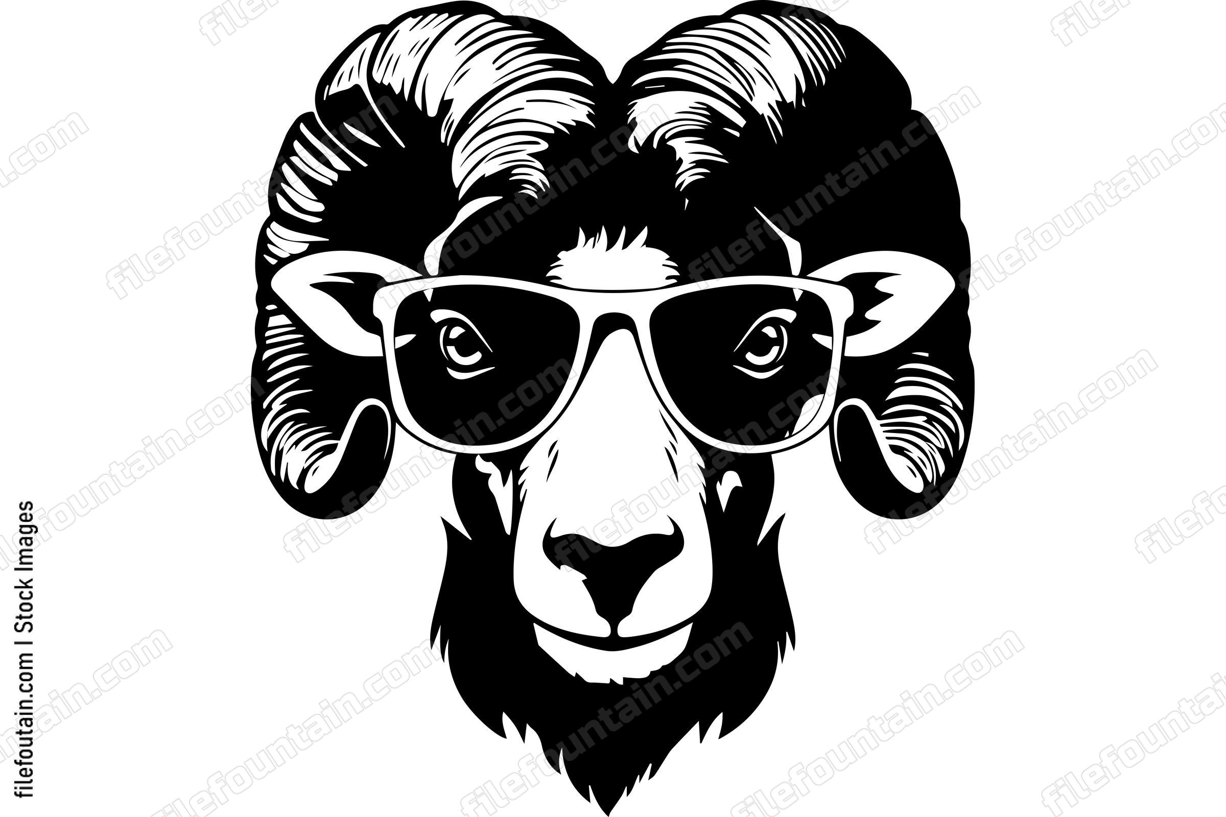 Bighorn Sheep In Sunglasses