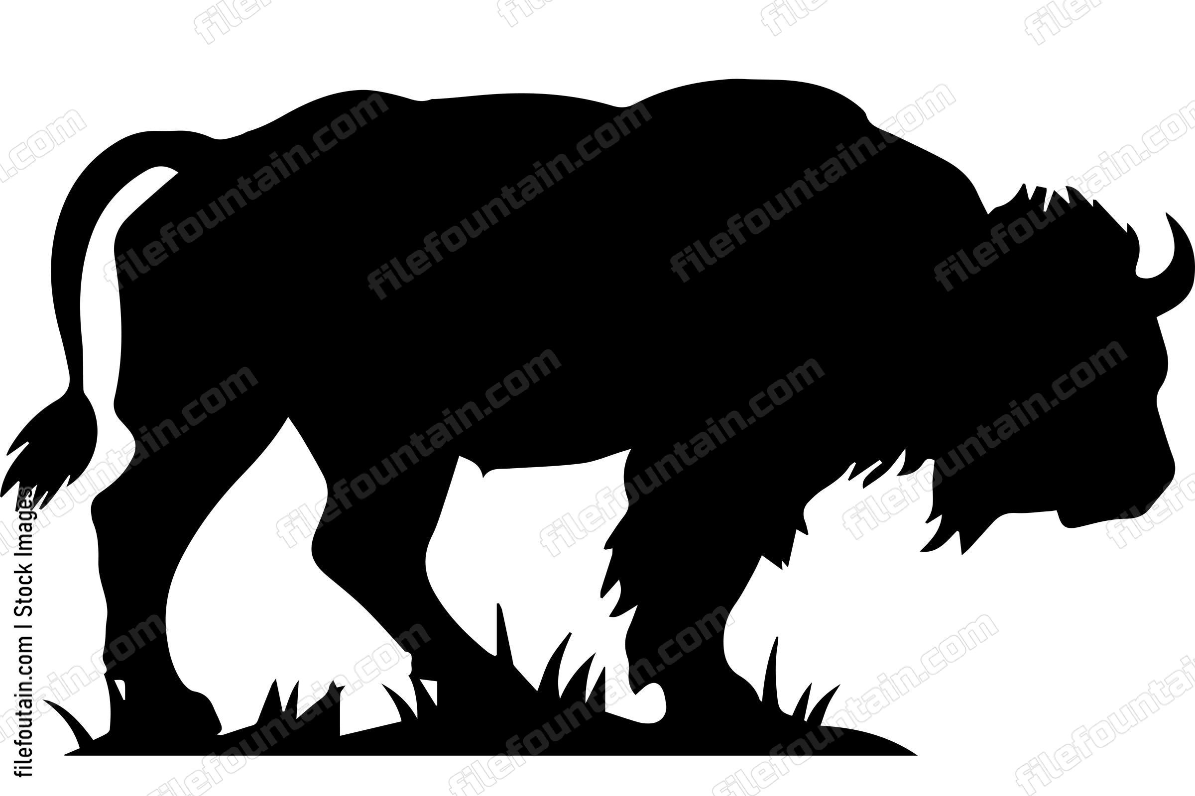 Bison in a Forest