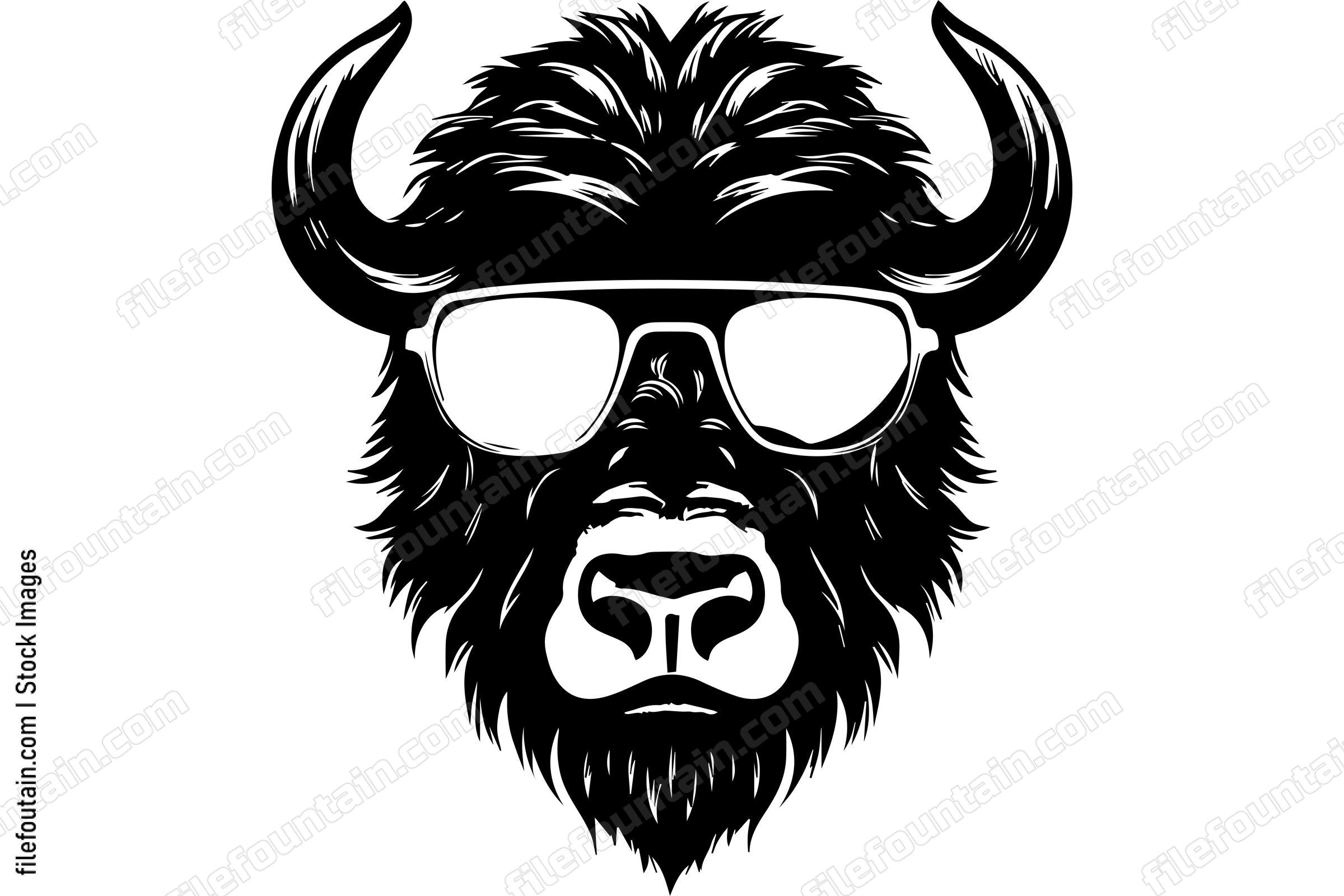 Bison In Sunglasses